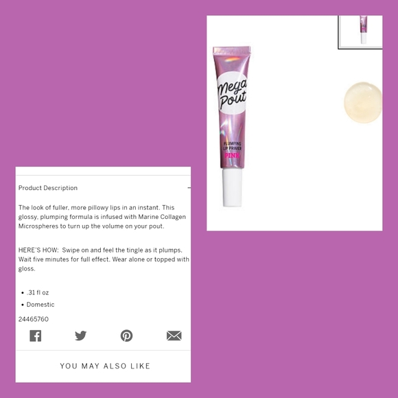 VS PINK MEGA POUT LIP PLUMPER - Picture 2 of 3